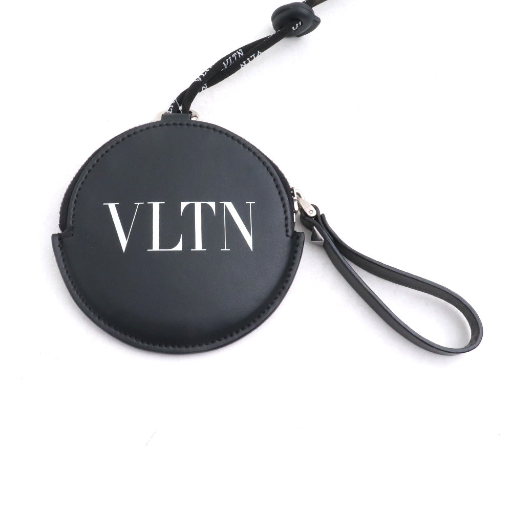 VALENTINO Neck Strap Coin Case Black Size F