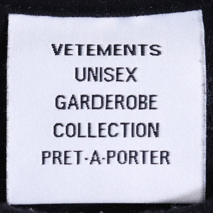 VETEMENTS 21SS Think Differently Logo T-Shirt Black Size S