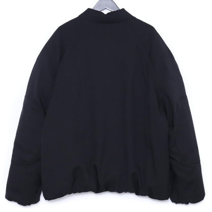 JIL SANDER 24AW Padded Feather Bomber Jacket Black Size 52