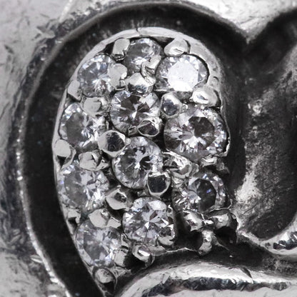 CHROME HEARTS Heart In Band Pave Diamond Ring Size JP 7