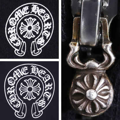 CHROME HEARTS Kids Floral Horseshoe Hoodie Set Black Size 8Y
