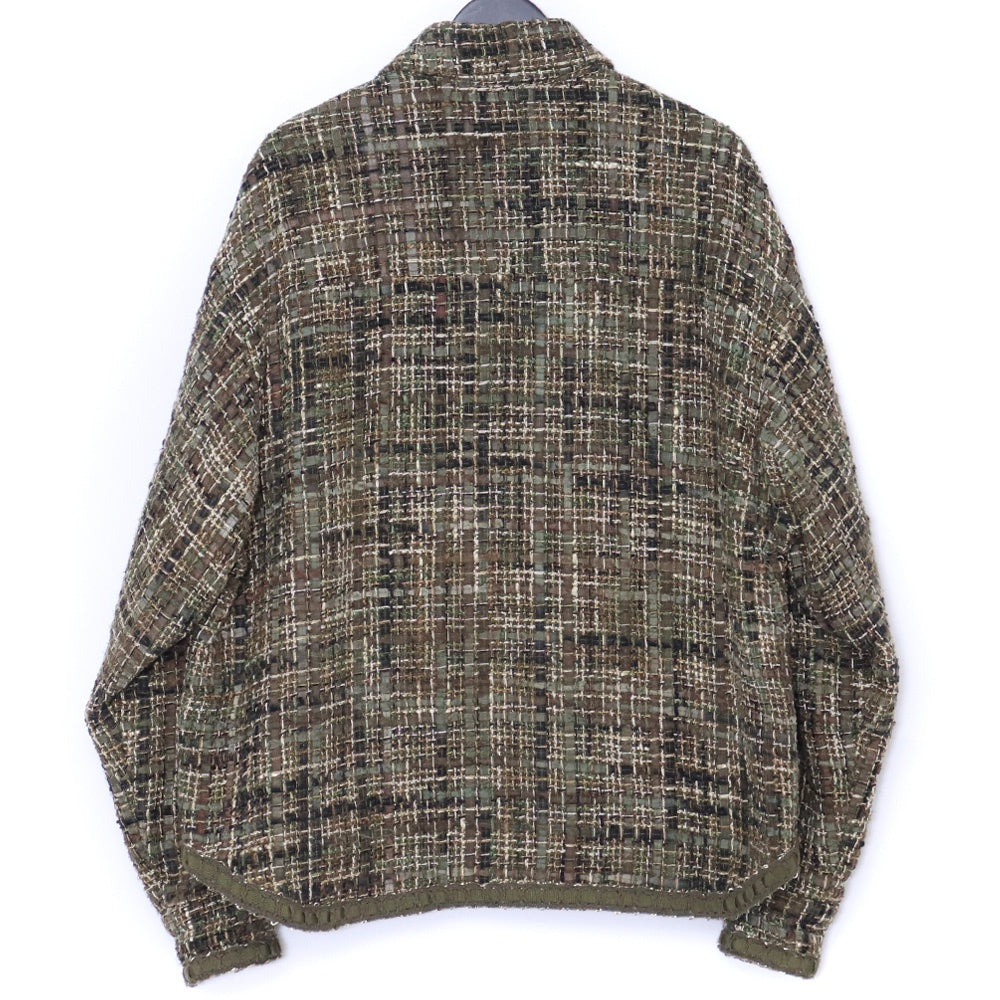 READYMADE 21AW Khaki Tweed Shirt Jacket Size 1