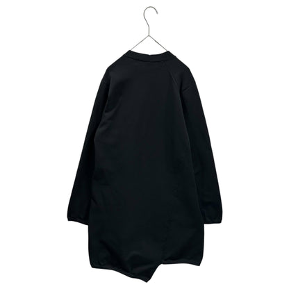 CDG HOMME PLUS 18AW Asymmetrical Hem Long Knit Black Size S