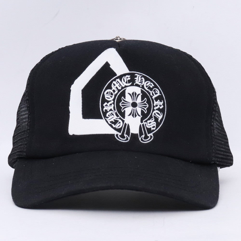 CHROME HEARTS DSM Limited Mesh Trucker Cap Black Size F