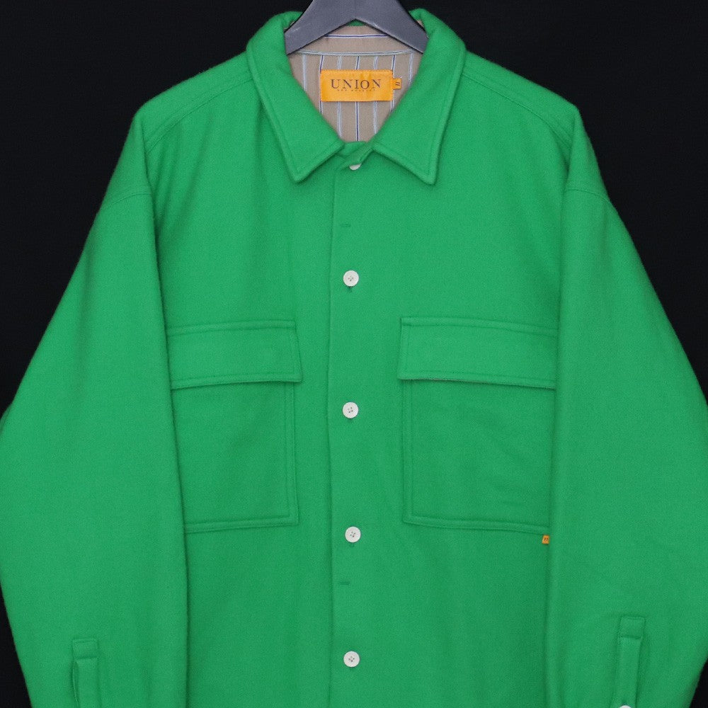 UNION Giovanni Wool Shirt Jacket Green Size 2
