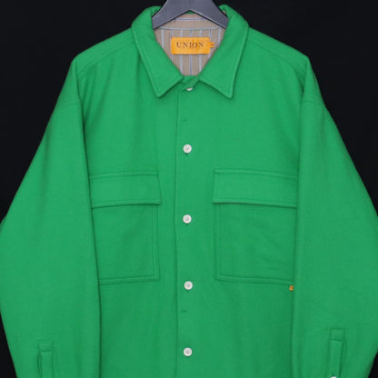 UNION Giovanni Wool Shirt Jacket Green Size 2