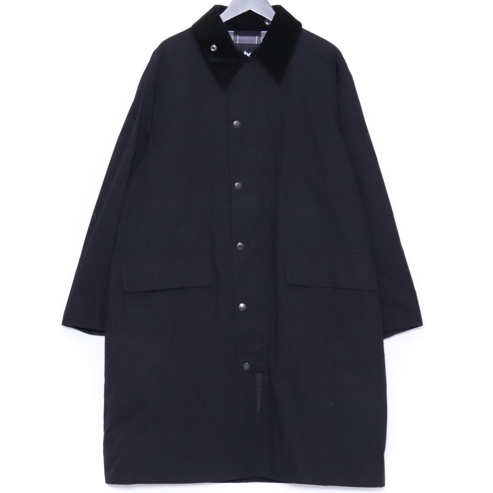 BARBOUR ONLY ARK OS Burghley Modifie Coat Black Size 40