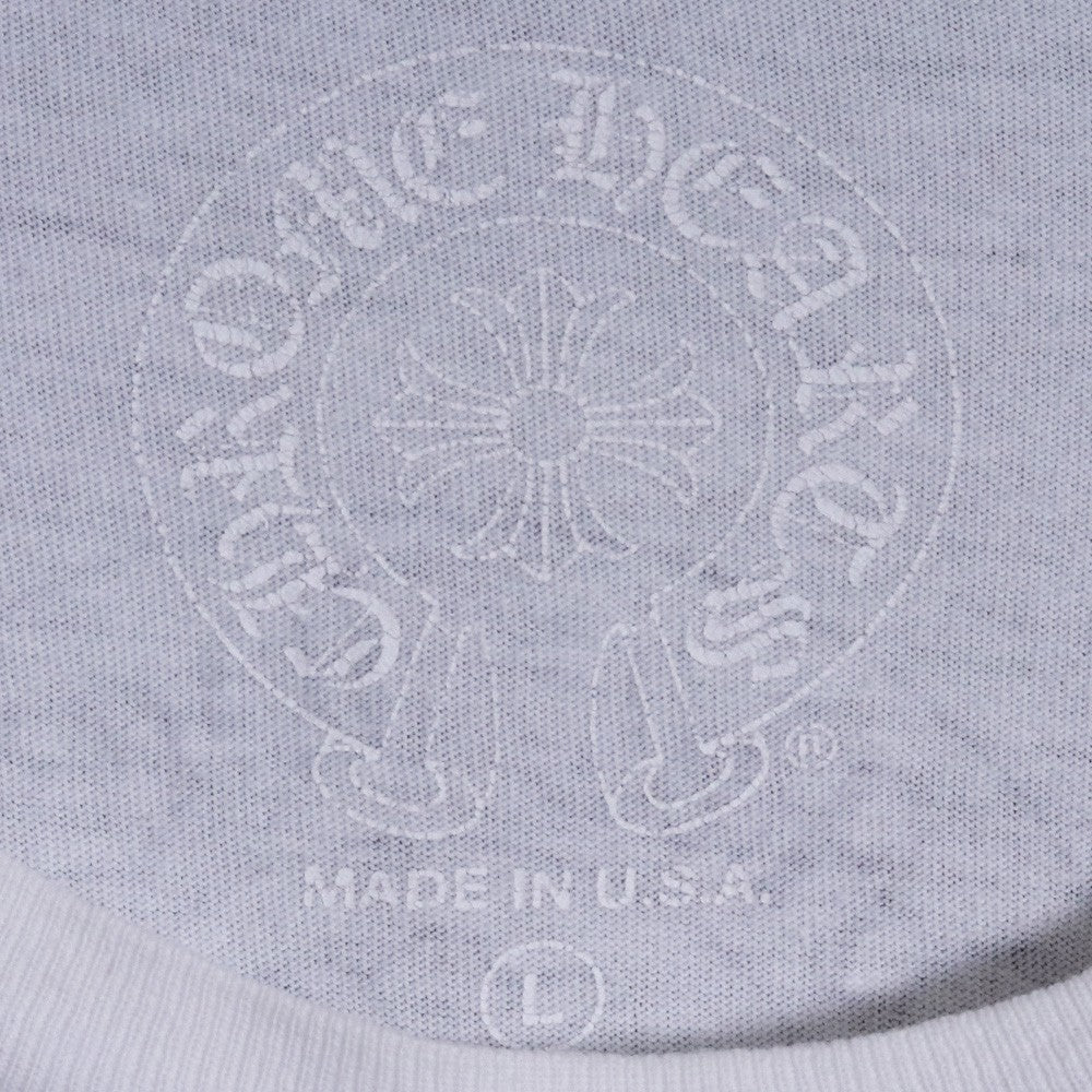 CHROME HEARTS CH T-BAR Horseshoe Pocket T-Shirt White Size L