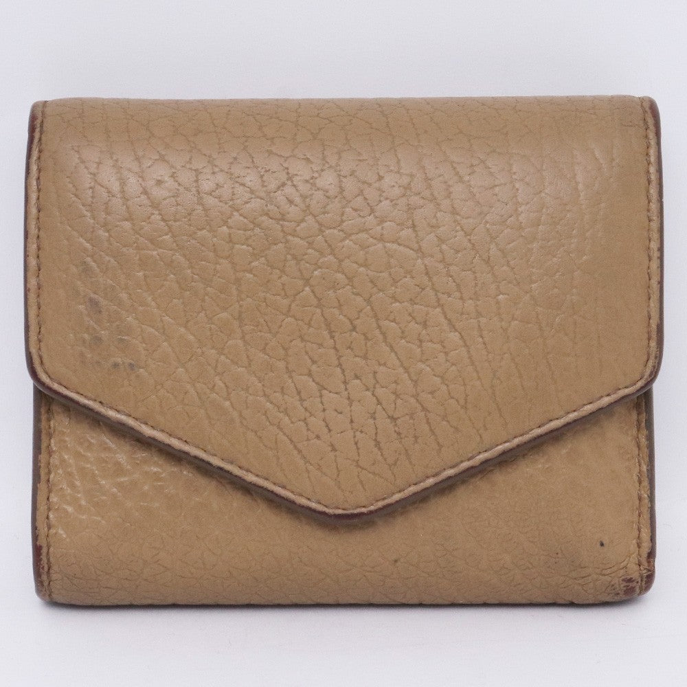 Maison Margiela Brown Leather Envelope Mini Wallet Size F