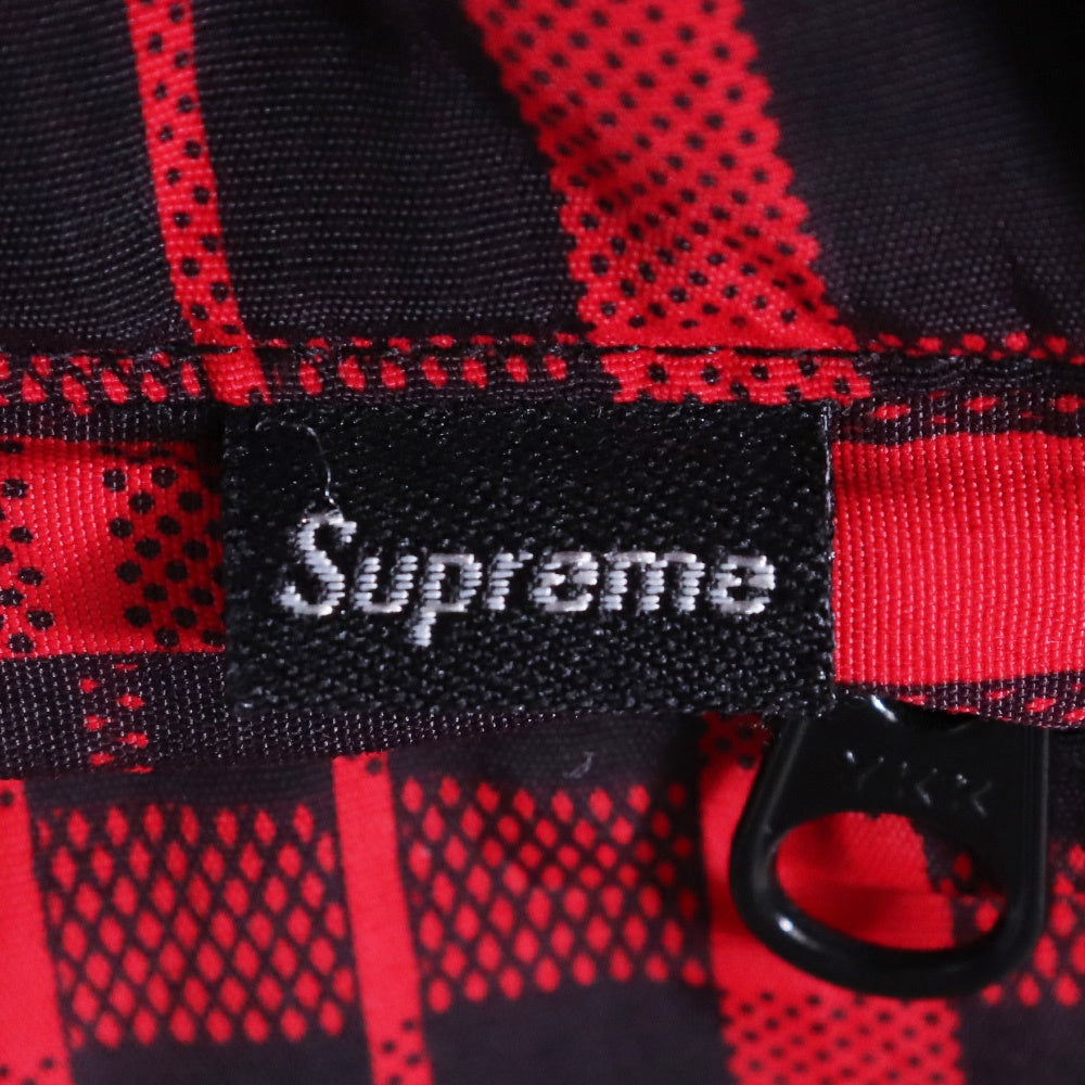 SUPREME 18AW Nylon Plaid Track Pants Red Size M