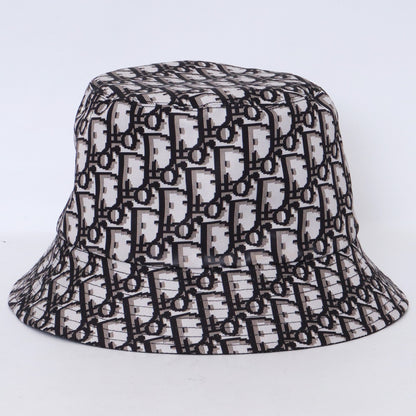 CHRISTIAN DIOR TEDDY-D Oblique Reversible Hat Black Size 58