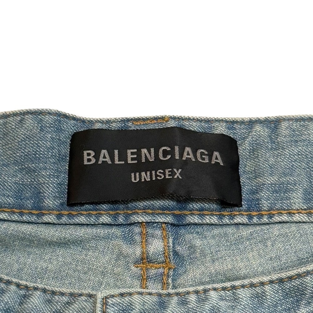 BALENCIAGA Baggy Denim Jeans Indigo Wash Size S