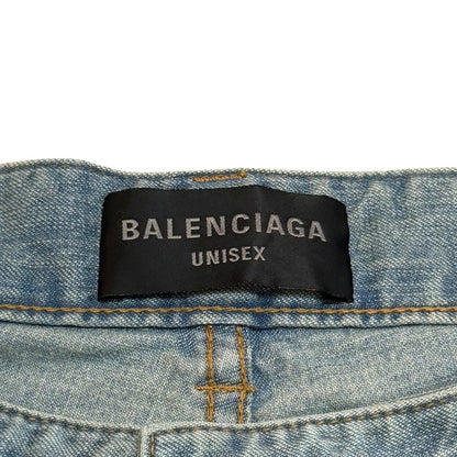BALENCIAGA Baggy Denim Jeans Indigo Wash Size S