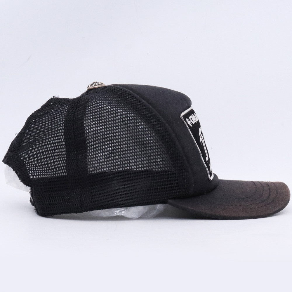 Chrome Hearts FUCK Patch Crossball Trucker Hat Black Size F