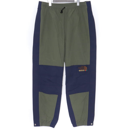 GUCCI x THE NORTH FACE 22SS Nylon Jogger Khaki Navy Size L