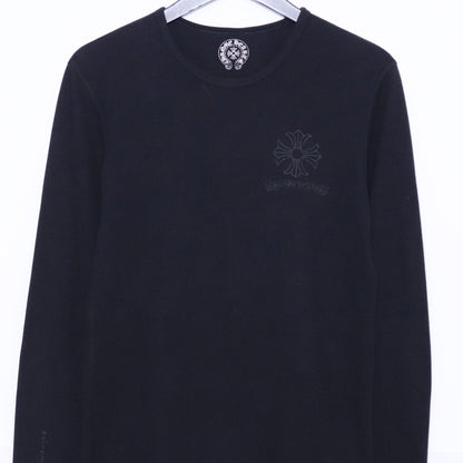 CHROME HEARTS Old CH Plus Thermal Long Sleeve Tee Black Size M