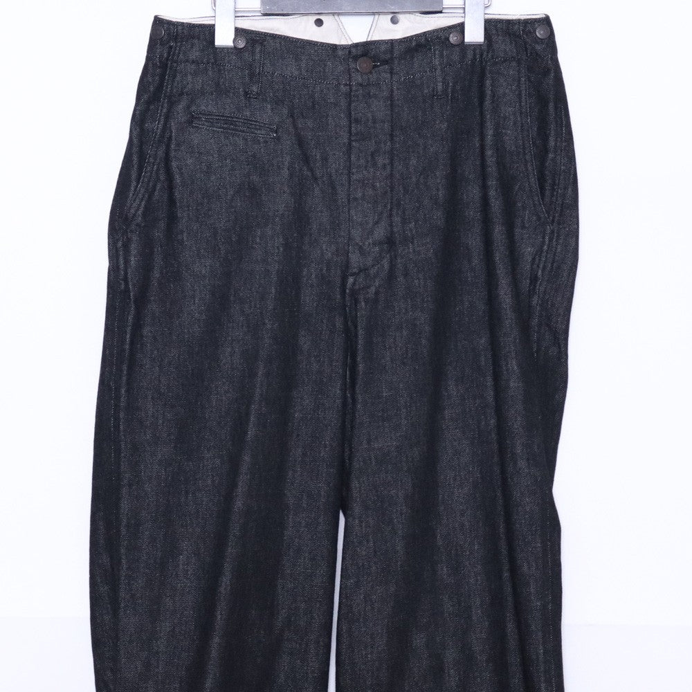 ISO x ANACHRONORM 25AW Washed Baggy Denim Black Size 1