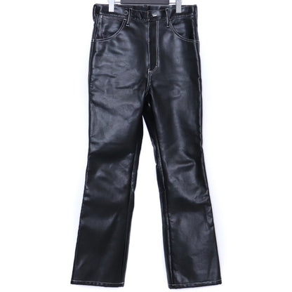 BASICKS Vegan Leather Pants Black Size M