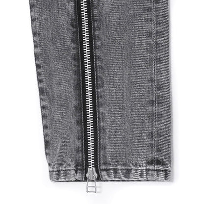 JOHN LAWRENCE SULLIVAN Bleached Zipped Jeans Black Size 46