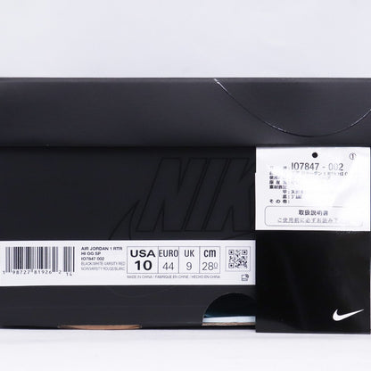 NIKE x Fragment x Union Air Jordan Sneakers Black Size 28cm