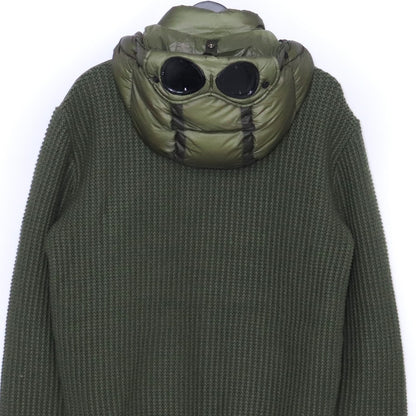C.P. COMPANY Goggle Down Knit Jacket Khaki Size M