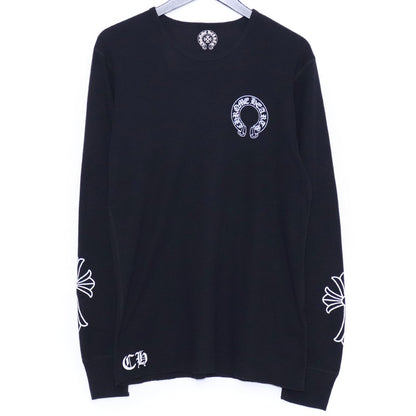 CHROME HEARTS Old Horseshoe Thermal T-Shirt Black Size L