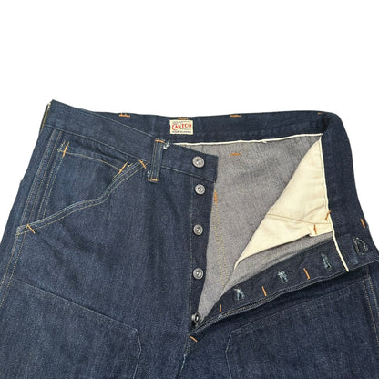 CANTON OVERALLS One Wash Basic Double Knee Jeans Size 30
