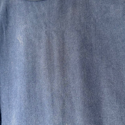 Y's 80s Long Sleeve Cotton Hospital Dress Blue Size FREE