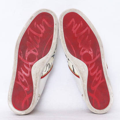 CHRISTIAN LOUBOUTIN Graphic Sneakers White Size EU 43