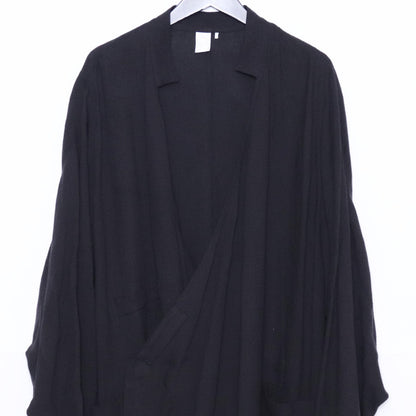 TAC TAC Linen Yukata Coat Black Size M
