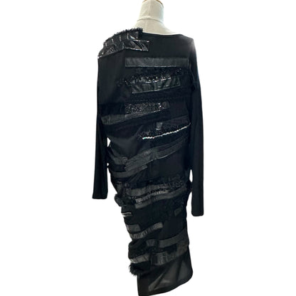 JUNYA WATANABE 24AW Multi-Fabric Dress Black Size S