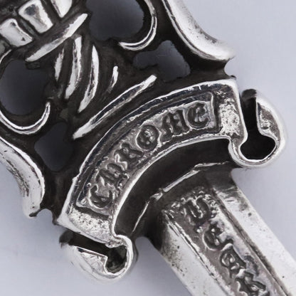 CHROME HEARTS Dagger Pendant Necklace Silver Size #10