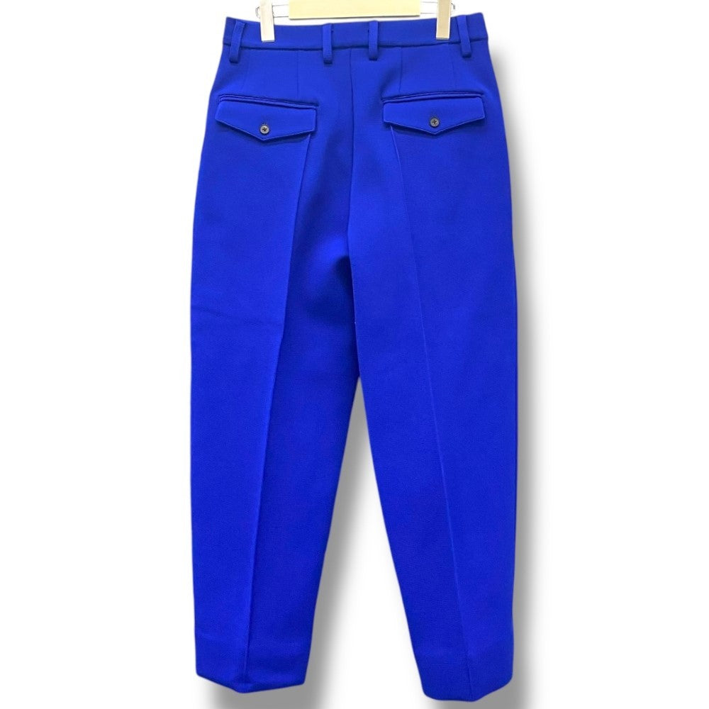 STEIN 23SS High Count Knit Pin Tuck Wide Pants Blue Size M