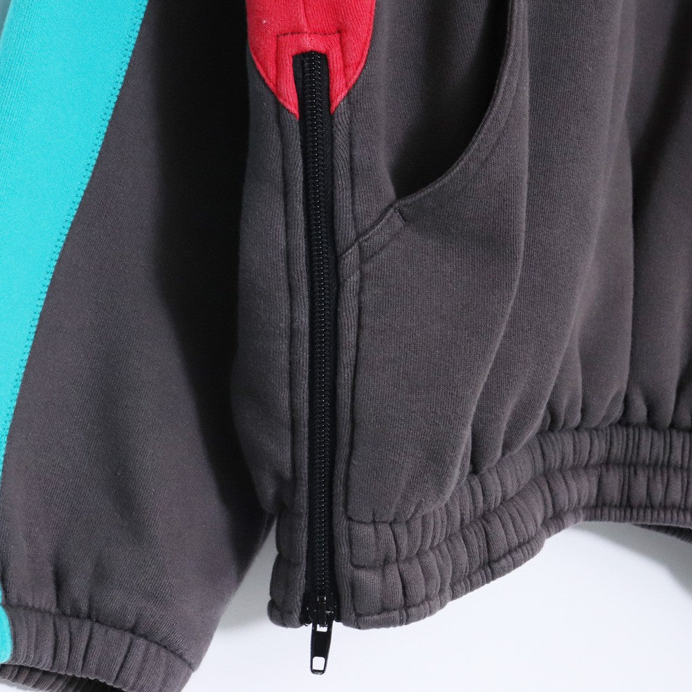 Balenciaga Multi-Color Half-Zip Kangaroo Hoodie Size M