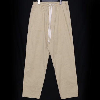 SUS-SOUS Wide Tapered 60/2 Gabardine Pants Beige Size 7