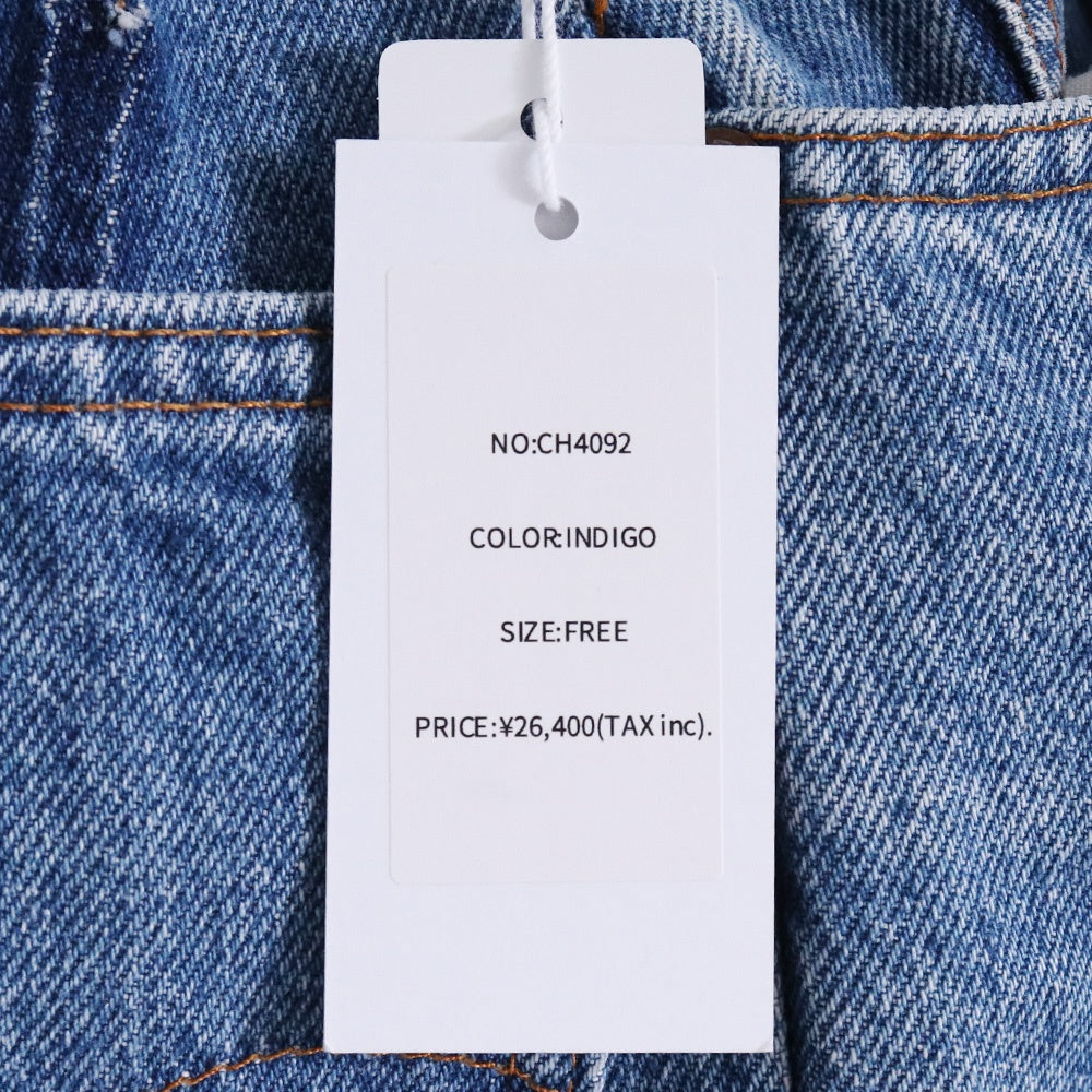 CHANGES REMAKE DENIM PANTS Loose Indigo Jeans Free Size