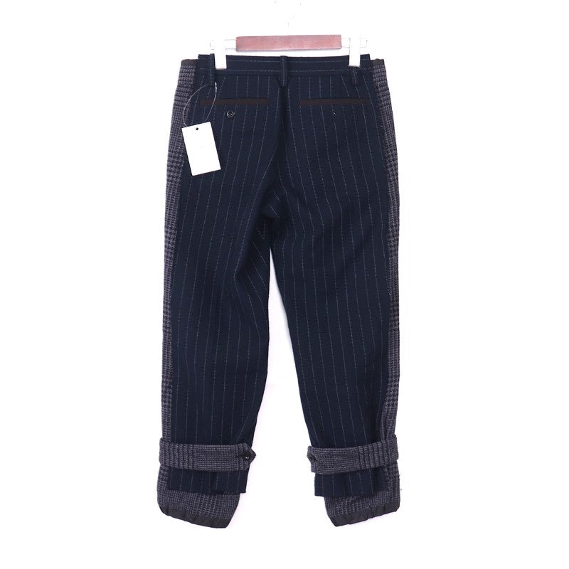SACAI 18AW Stripe Trousers Navy Size 1