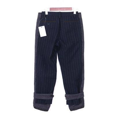 SACAI 18AW Stripe Trousers Navy Size 1