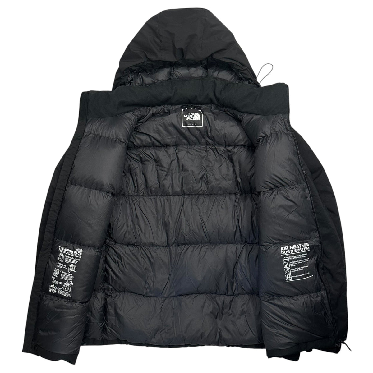 THE NORTH FACE WHITE LABEL Air Heat Jacket Black Size 3XL