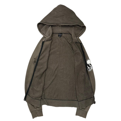 NUMBER (N)INE 04SS DBD Skull Patch Hoodie Brown Size 2