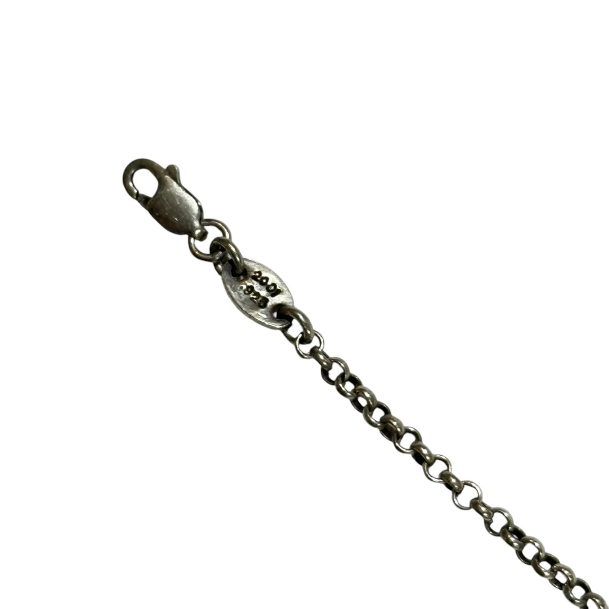 CHROME HEARTS CH Cross Baby Fat 18" Roll Necklace Silver