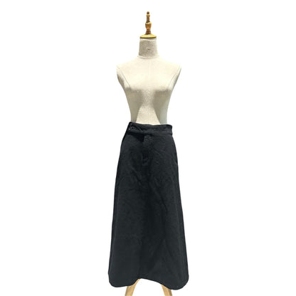 COMME des GARCONS 2000AW Wool Felted Long Skirt Black Size S