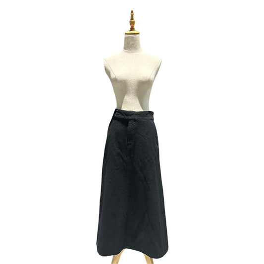 COMME des GARCONS 2000AW Wool Felted Long Skirt Black Size S