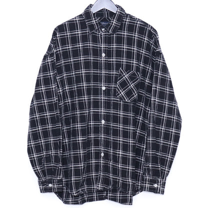 REMI RELIEF Twill Check Shirt Black Size L