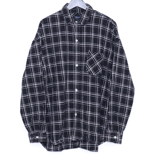 REMI RELIEF Twill Check Shirt Black Size L