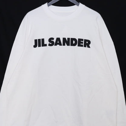 JIL SANDER Logo Long Sleeve T-Shirt White Size L