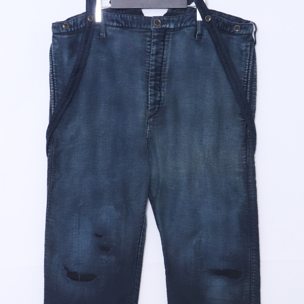 Visvim 21AW Travailleur Braces Indigo Denim Size 3