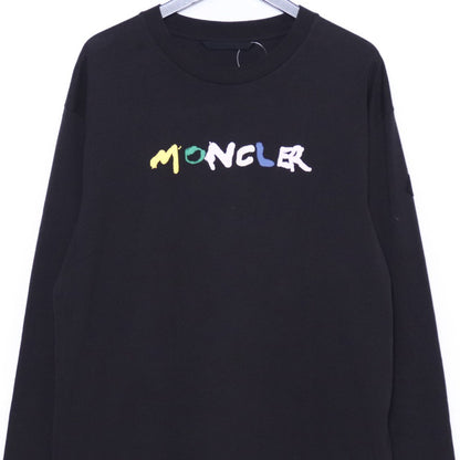 MONCLER 24SS Multicolor Logo Crewneck T-Shirt Black Size M
