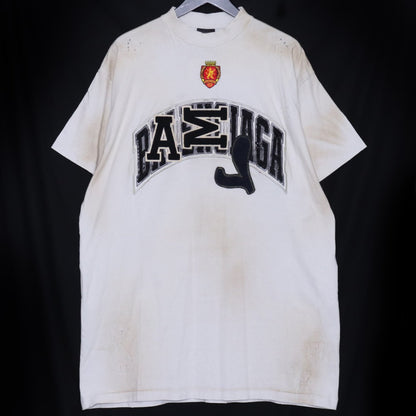 BALENCIAGA 23AW Skater Oversized T-Shirt White Size L