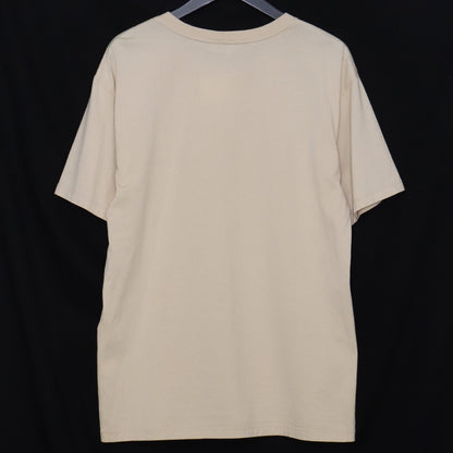 CELINE Hedi Slimane Era Loose Cotton T-Shirt Beige Size XS